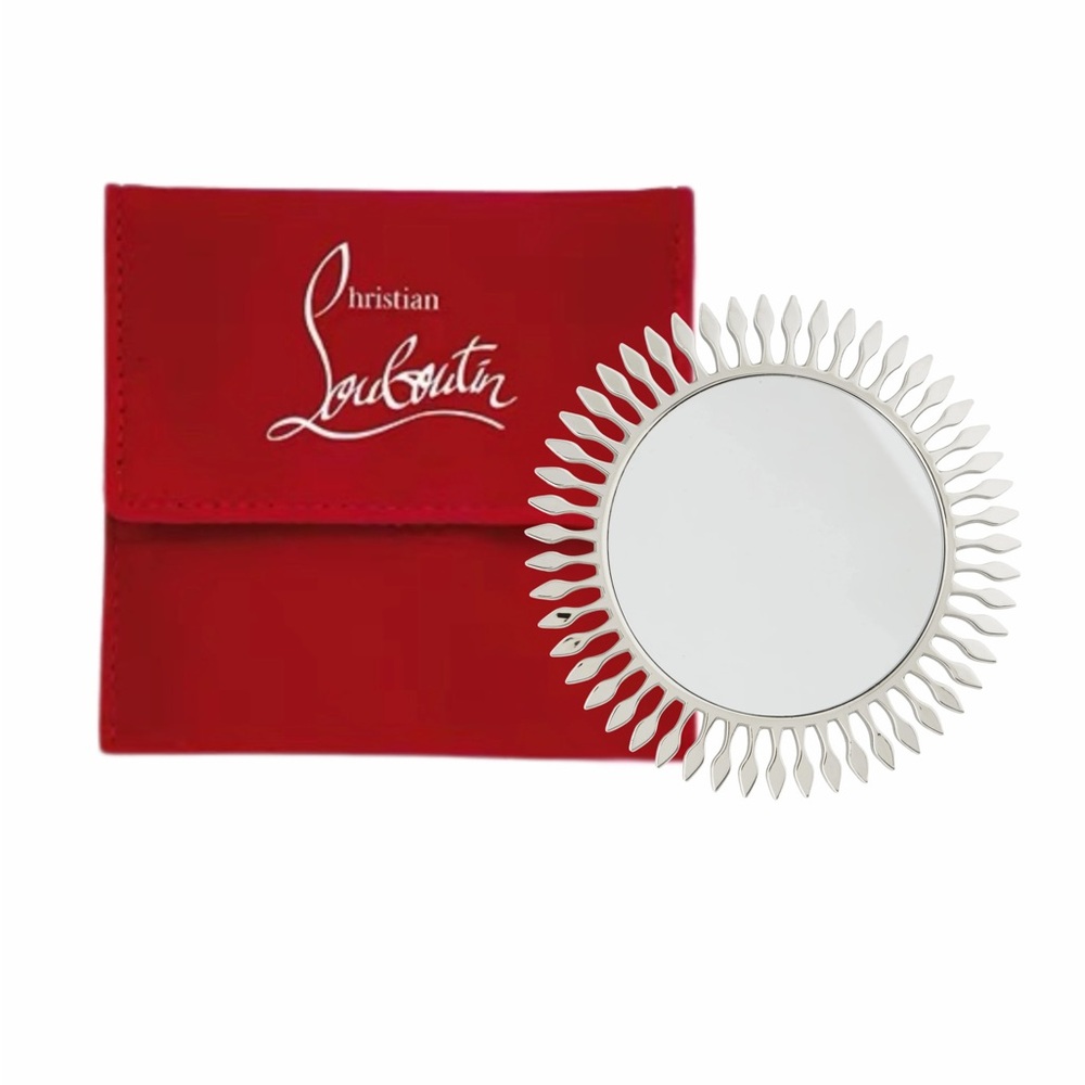 Christian Louboutin Red Pouch with Decorative Mirror